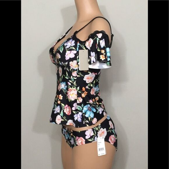 Kenneth Cole Reaction Off Shoulder tankini. NWT - Picture 3 of 7